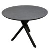 Круглий стіл HPL Основа Христовидна Exes (Сланець Юрський антрацит) чорний 800 мм - 898865 – мініатюра 1