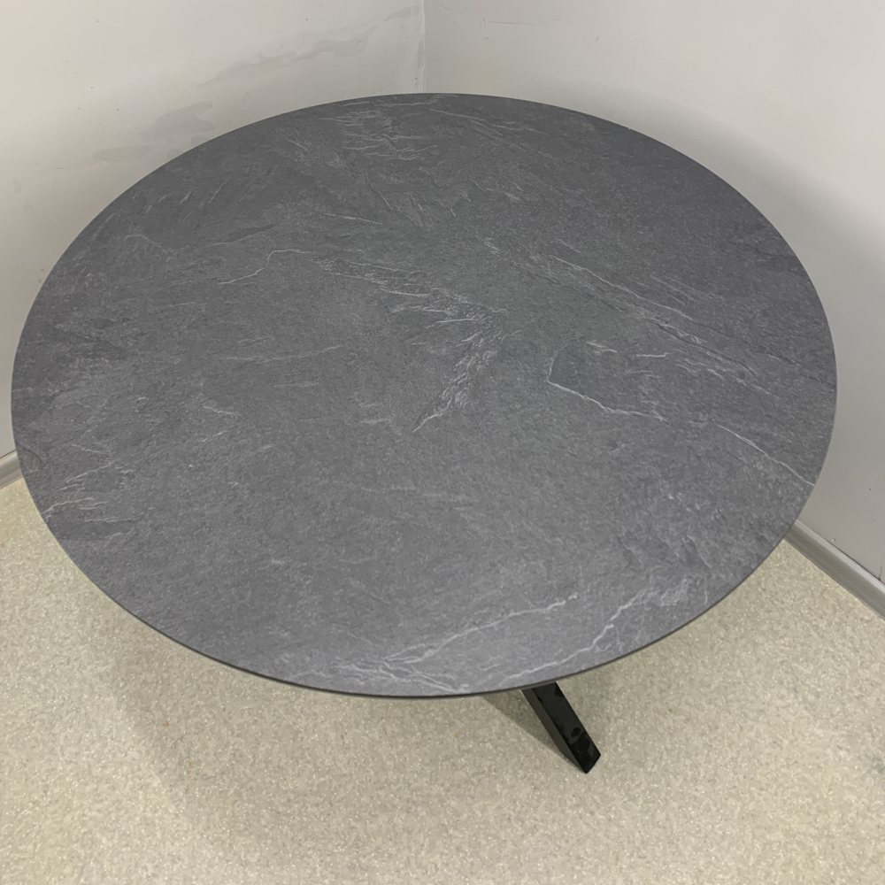 Круглий стіл HPL Основа Христовидна Exes (Сланець Юрський антрацит) чорний 800 мм - 898865 – фото 2 Круглий стіл HPL Основа Христовидна Exes (Сланець Юрський антрацит) чорний 800 мм - 898865 – фото 2