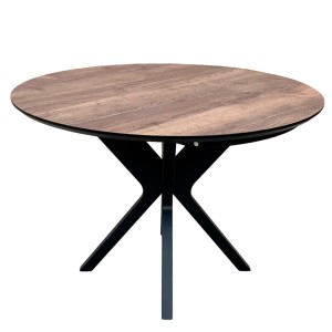 Аозкладний круглий стіл HPL дерево NEO (Дуб галіфакс олово) - 898834