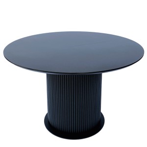 Раскладной стол HPL Цилиндр из нагелей на пластине (Черный) - 898844