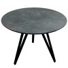 Круглий стіл HPL Arrows (Граніт верчеллі антрацит) чорний 800 мм - 898855 – мініатюра 1