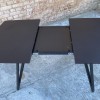 Раскладной прямоугольный стол HPL Стрелы Arrows (Черный)  черный 120+40х80 см - 898832 – 2