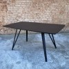 Розкладний прямокутний стіл HPL Стріли Arrows (Чорний)  чорний 120+40х80 см - 898832 – 5