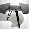 Круглый стол HPL Три стрелы Arrows (Камень Пьетра Гриджия черный)  черный Ø90+33 см - 900731 – 2
