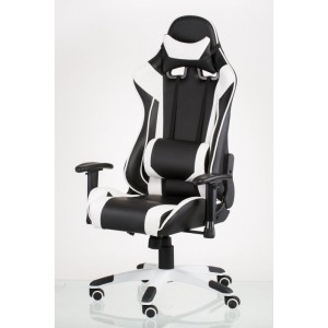 Геймерское кресло ExtremeRace black/white  - 800942