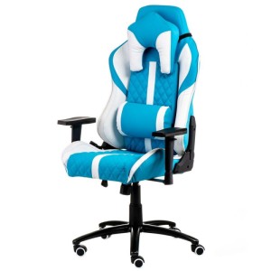 Геймерское кресло ExtremeRace light blue/white - 800934