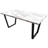 Стіл Greus marble 90х160 см  білий - 211932 – мініатюра 1