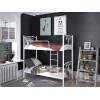 Ліжко двоярусне Жасмін  чорний 80х190 нерозбірна Метал трубки - 701934 – мініатюра 2