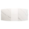 Стіл керамічний TML-850 110-150 см  білий мармур - 211843 – 7