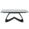 Стіл Орфео TML-998 сільвер вайт матовий/чорний - 897483 – мініатюра 1