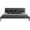 Ліжко Canelli  140х200 RAL 7021 Belfast 01 - 387285 – мініатюра 1