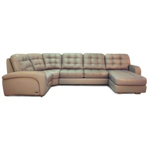 Модульный кожаный диван Бостон - 820202