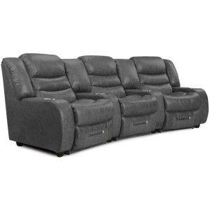 Прямой диван Честер Тройной (кожа)