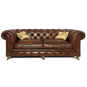 Прямой диван Оксфорд (кожа) - 820172
