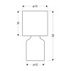 Настольная лампа Candellux 41-79862 Iner белый / коричневый - 895472 – мініатюра 4