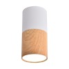 Точечный светильник Candellux 2273655 TUBA белый / коричневый - 895784 – мініатюра 1