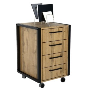 Офісна мобільна тумба лофт ТМЛГ-1 - 895257