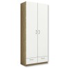 Шкаф ПШ-4 800 мм 350 мм дуб сонома / белый - 895237 – мініатюра 1