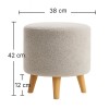 Пуф Mini Lounge Beige - 895295 – мініатюра 2