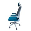Кресло вращающееся компьютерное/офисное OC-8970W серый / голубой - 629436 – мініатюра 8