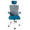 Кресло вращающееся компьютерное/офисное OC-8970W серый / голубой - 629436 – мініатюра 1