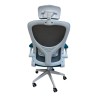 Кресло вращающееся компьютерное/офисное OC-8970W серый / голубой - 629436 – мініатюра 9