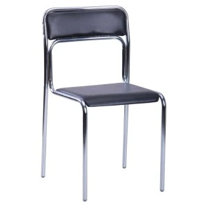 Стілець Аскона Хром Кожзам