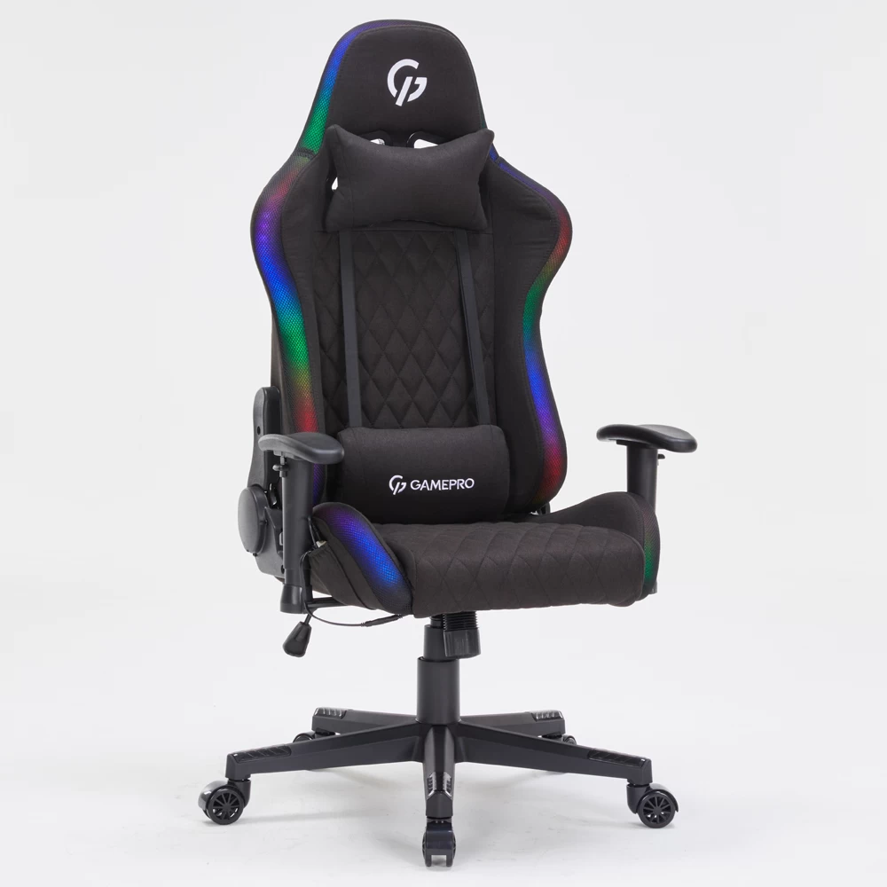 Игровое кресло Gamepro GC700FB RGB Size L Fabric Black черный - 897465 – фото 10 Игровое кресло Gamepro GC700FB RGB Size L Fabric Black черный - 897465 – фото 10