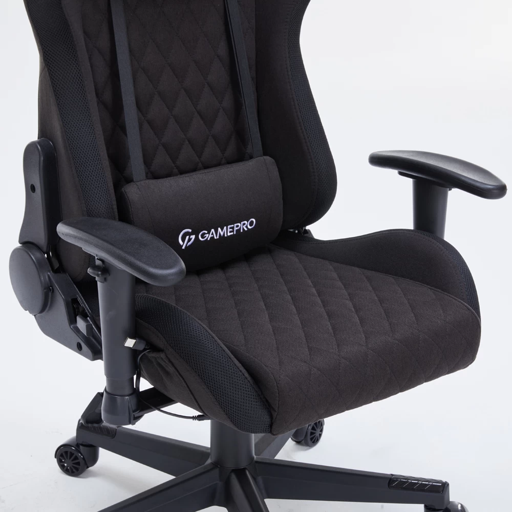 Игровое кресло Gamepro GC700FB RGB Size L Fabric Black черный - 897465 – фото 13 Игровое кресло Gamepro GC700FB RGB Size L Fabric Black черный - 897465 – фото 13