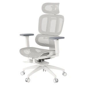 Кресло офисное Officepro Skyline Footrest OC750-W-LG-LG