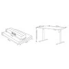 Стіл E-Table Universal  чорний метал - білий - 303090 – мініатюра 4
