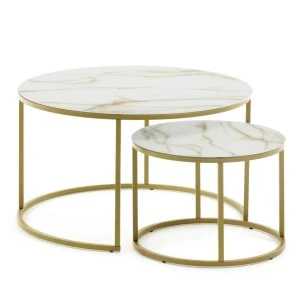 Набір із 2-х кавових столів Leonor
