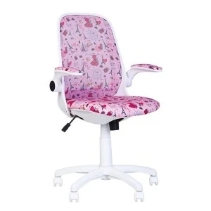 Комп'ютерне крісло для підлітка Glory GTP white kids Tilt PW62