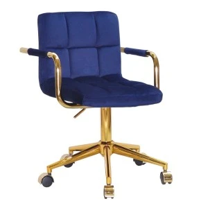 Стул Tetris Arm office modern gold