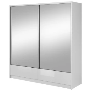 Шкаф-купе с двойным зеркалом и ящиками Aria II 200