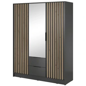 Шафа тридверна з дзеркалом і шухлядами Nelly 3D