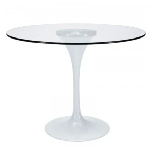 Стол стеклянный круглый Тюльпан G