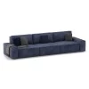 Прямий розкладний диван Loft  Vintage Velvet 01 Cream - 900760 – мініатюра 4