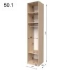Шкаф Ideal МДФ 50  50.1 ДСП Белый диамант МДФ RAL9003 Фрезерованная V - 897430 – мініатюра 2