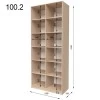 Шкаф Ideal МДФ 100  100.1 ДСП Белый диамант МДФ RAL9003 Фрезерованная V - 897426 – мініатюра 3