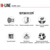 Шафа-купе M-line ДСП арт 898784  1500 мм M3 ДСП Білий гладкий 0110 SM Комбі 3: ДСП Білий 1,2,3,4 - 898784 – мініатюра 8