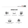 Шкаф распашной ШР 2 МДФ E-line 1000 мм  450 мм 2100 ДСП Белый гладкий 0110 SM МДФ белый матовый Фрезерованная V - 101211 – мініатюра 5