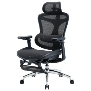 Крісло офісне з підставкою для ніг Sihoo DORO C300L Mesh Black with footrest