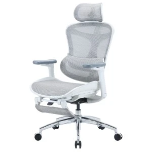Кресло офисное с подставкой для ног Sihoo DORO C300L Mesh White with footrest - 894904