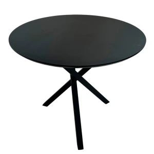 Круглий стіл HPL Основа Христовидна Exes (Чорний)