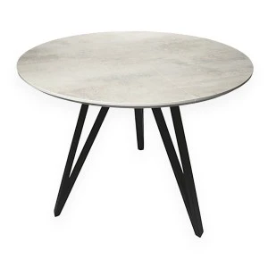 Розкладний круглий стіл HPL Три стріли Arrows (Хромікс Білий)