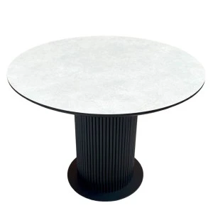 Круглий стіл HPL Циліндр з нагелів на пластині (Arpa MIKA 3328)