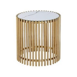 Журнальний стіл CJ-1 білий/золото