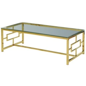 Журнальный стол CL-1 прозрачный/золото