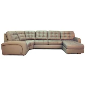 Модульный кожаный диван Бостон